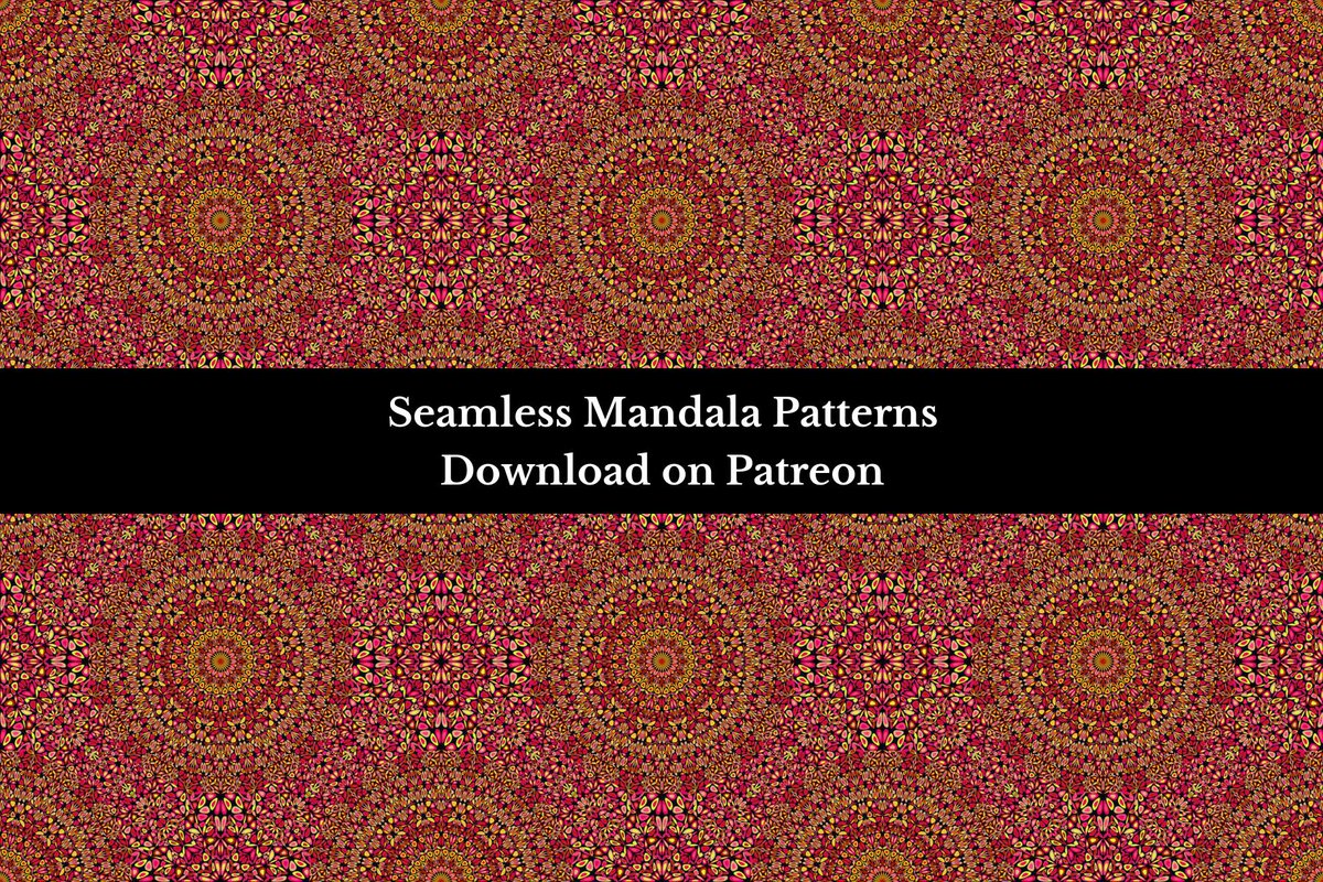 DavidZydd's tweet photo. Seamless Mandala Pattern Set - download on Patreon: https://t.co/JWx3C3DnWS #patterninspiration #artist #mandalapattern #MandalaMagicMarket https://t.co/cak00sSrPV