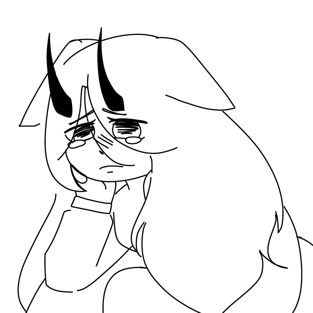 En todos los universos me toca ver esa carita llorar, de los dos, Lunemi merecía ser feliz y no ser abandonada (soy muy cruel con mis personajes)