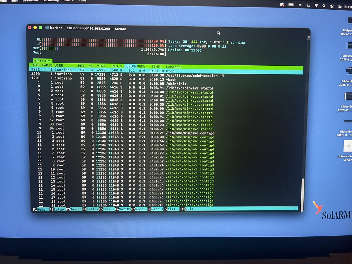 Iggi76123640's tweet photo. Dear #openindiana #sun #sparc community. There has been a huge update on OI that added support for a lot of SPARC machines. https://t.co/LmERfIvVcG Running on my Ultra45 https://t.co/8S3x9hkE0L