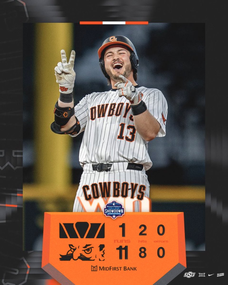 HUGE bounce back win for the Pokes run-ruling Vandy in convincing fashion for their first win of 2026👀