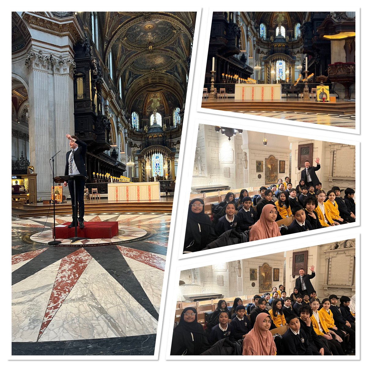 StPaulsCESchool's tweet photo. Year 5 had a wonderful day at St Paul’s Cathedral for the LDBS Annual School Service. They represented the school brilliantly and sang so beautifully — we couldn’t be prouder of them! 🎶 https://t.co/TW8a9vwsIm