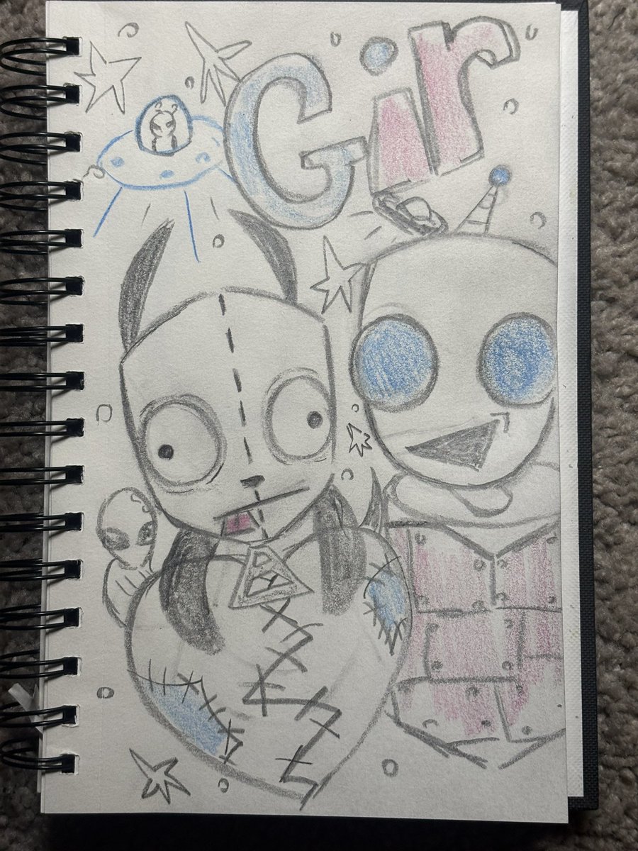 Blindmangooner's tweet photo. Sorry about, the late post for valentine days, I’m still drawing more. #catladyninah #protagonistninah #mobpsycho100 #invaderzim #kirby https://t.co/bdrFIwvFhm