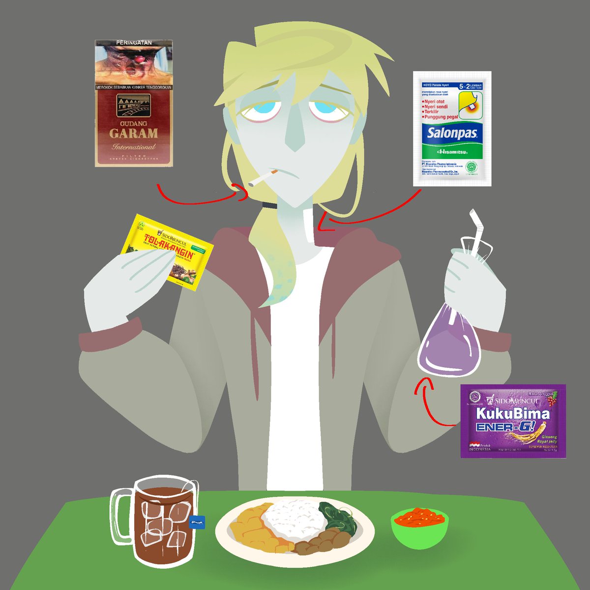 Lawrence makan di warteg 
#lawrenceoleander #btd