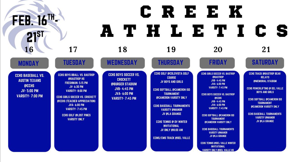 Cedar Creek Athletics tweet media