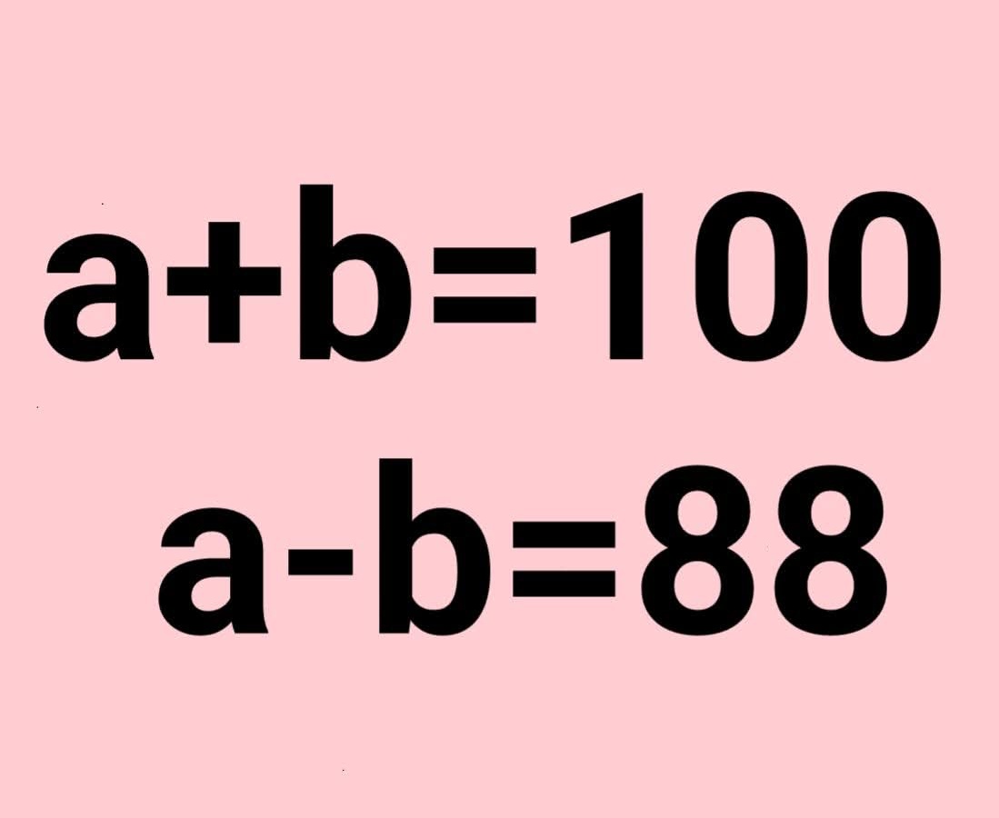 a = ?    b = ?