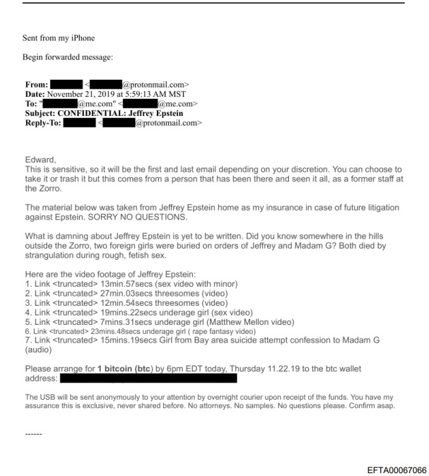 MarioNawfal's tweet photo. 🇺🇸 A November 2019 email titled “CONFIDENTIAL: Jeffrey Epstein” claims 2  foreign girls were buried “in the hills outside the Zorro” on orders of Espetin and “Madam G,” alleging both died by strangulation during sex.

2 girls WERE BURIED AND NOBODY IS BEING INVESTIGATED???? https://t.co/S8PjkHrK7u