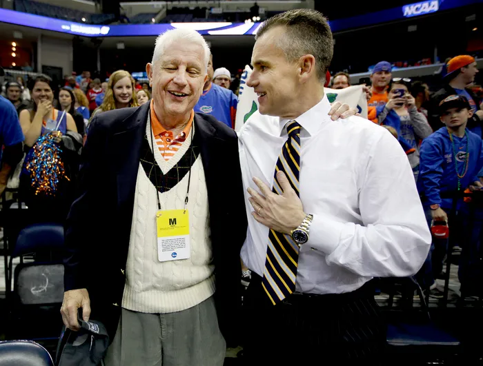 onlygators's tweet photo. RIP Billy Donovan Sr. Always around the program supporting his son and the #Gators. Condolences to the family. https://t.co/pmJBkjzYTe