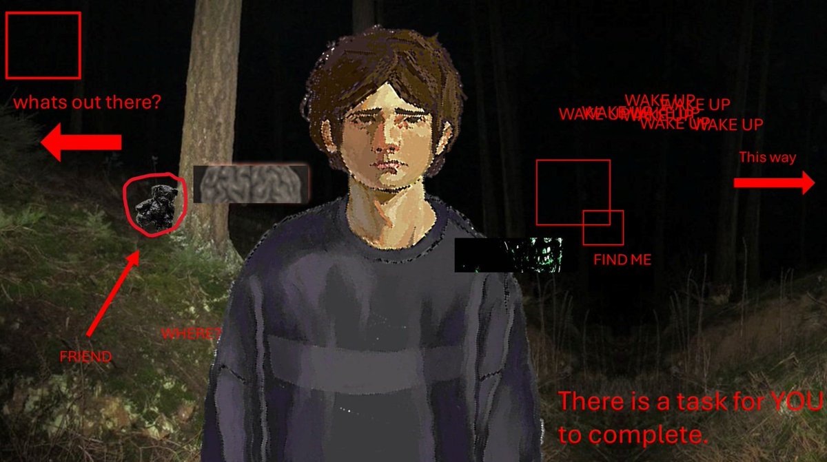 M2Da_mimic's tweet photo. So... I have this AU where CC(I'm not gonna name him) wanders through FNAF world, which represents his mind. I wanted to introduce the concept of him only being "normal" during the night, but facing the scarier version of his mind. Of course, he'll have help. https://t.co/7hzwDVABou