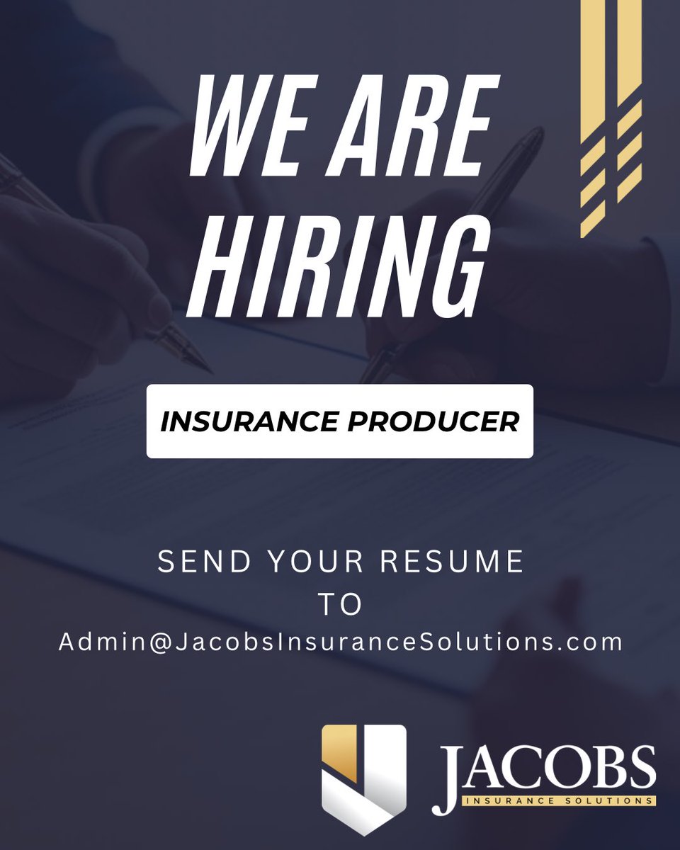 InsuranceJacobs's tweet photo. We’re doing it again.

Do you have what it takes to be our next million dollar producer?

Protect relationships.
Build a book of business.
Leave a legacy.

This isn’t a job — it’s an opportunity to build something that lasts. https://t.co/5njH87AKLw