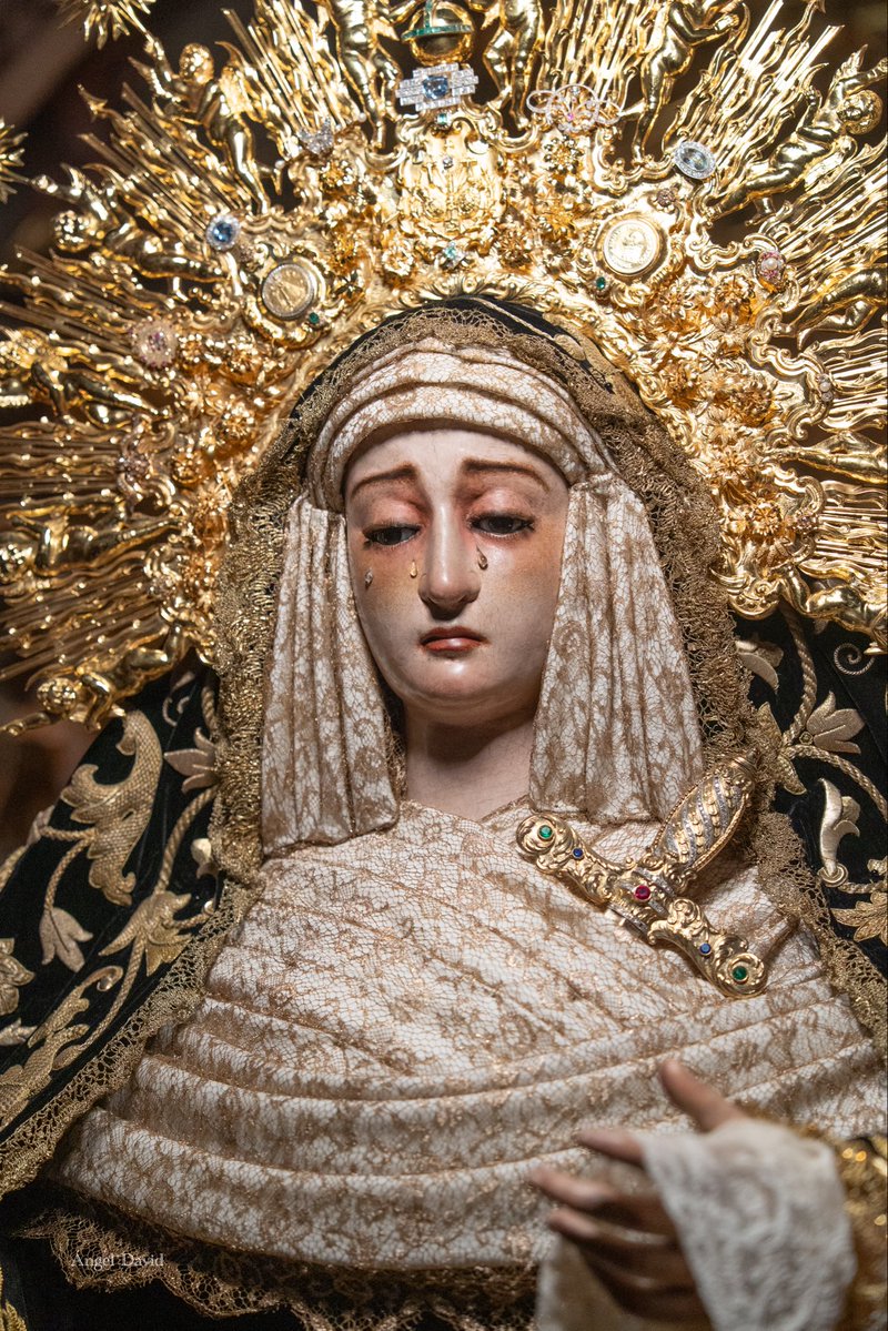 Sublime y elegante la virgen de la Soledad en su besamanos 

<a href="/SoledadSLorenzo/">La Soledad de San Lorenzo</a> 

#reportaje  #fotos  #viral  #parati