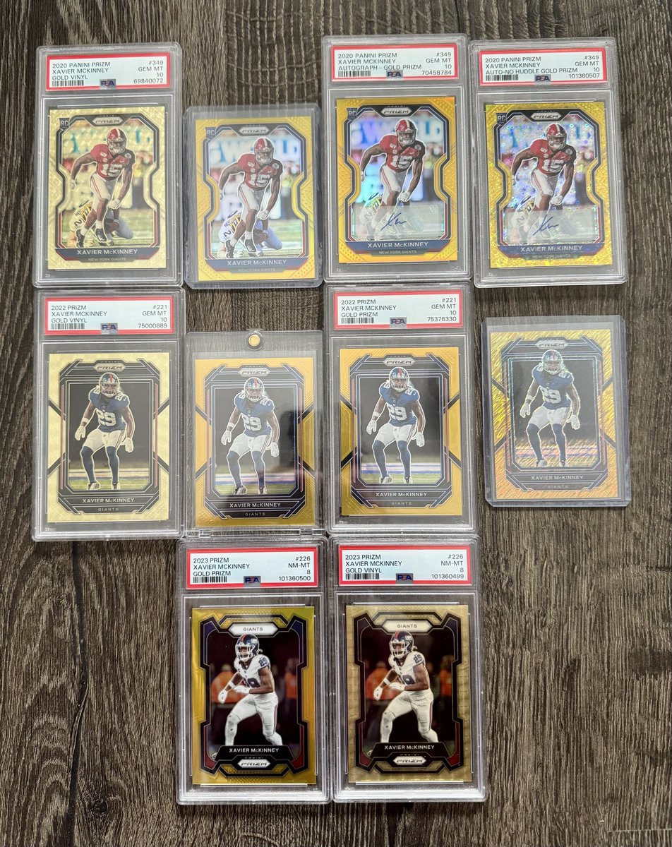 Show me some Gold cards from your collection. Might have gone a little overboard on McKinney’s. Always forget which ones I already own.