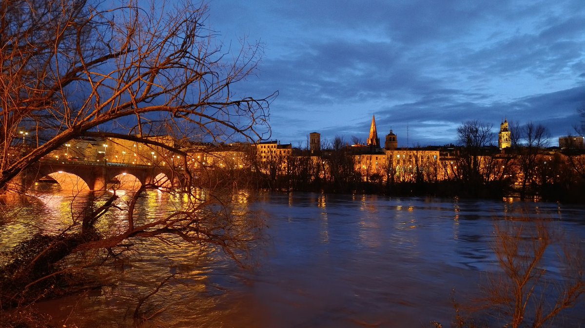 Crecida en el Ebro, domingo 15 de febrero.