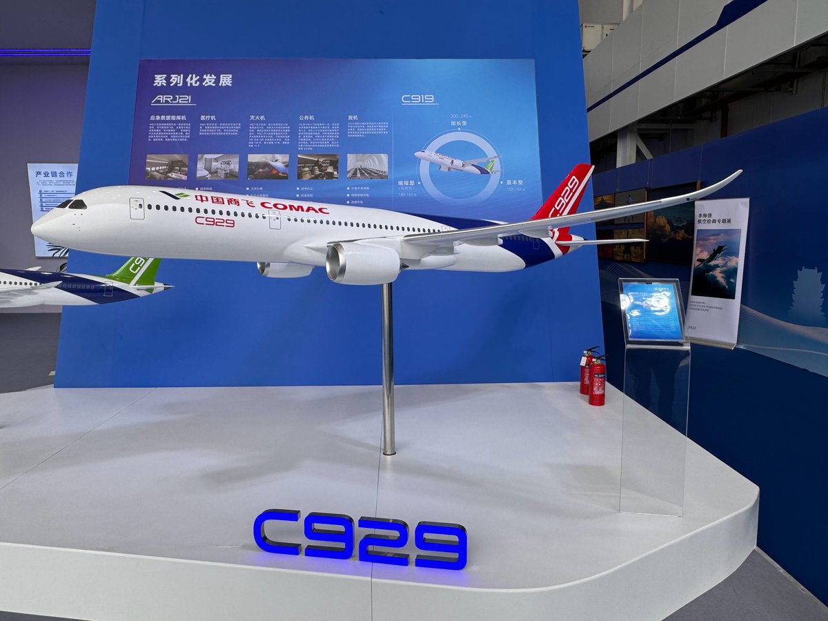 Big step forward for China's C929 widebody! COMAC just inked a deal with Aviage Systems (GE-AVIC JV) for avionics.. building on their C919 success. Post-Russia exit, this shows real momentum. Still, Western parts are the weak spot.. only 15 C919s delivered in 2025. Progress, but