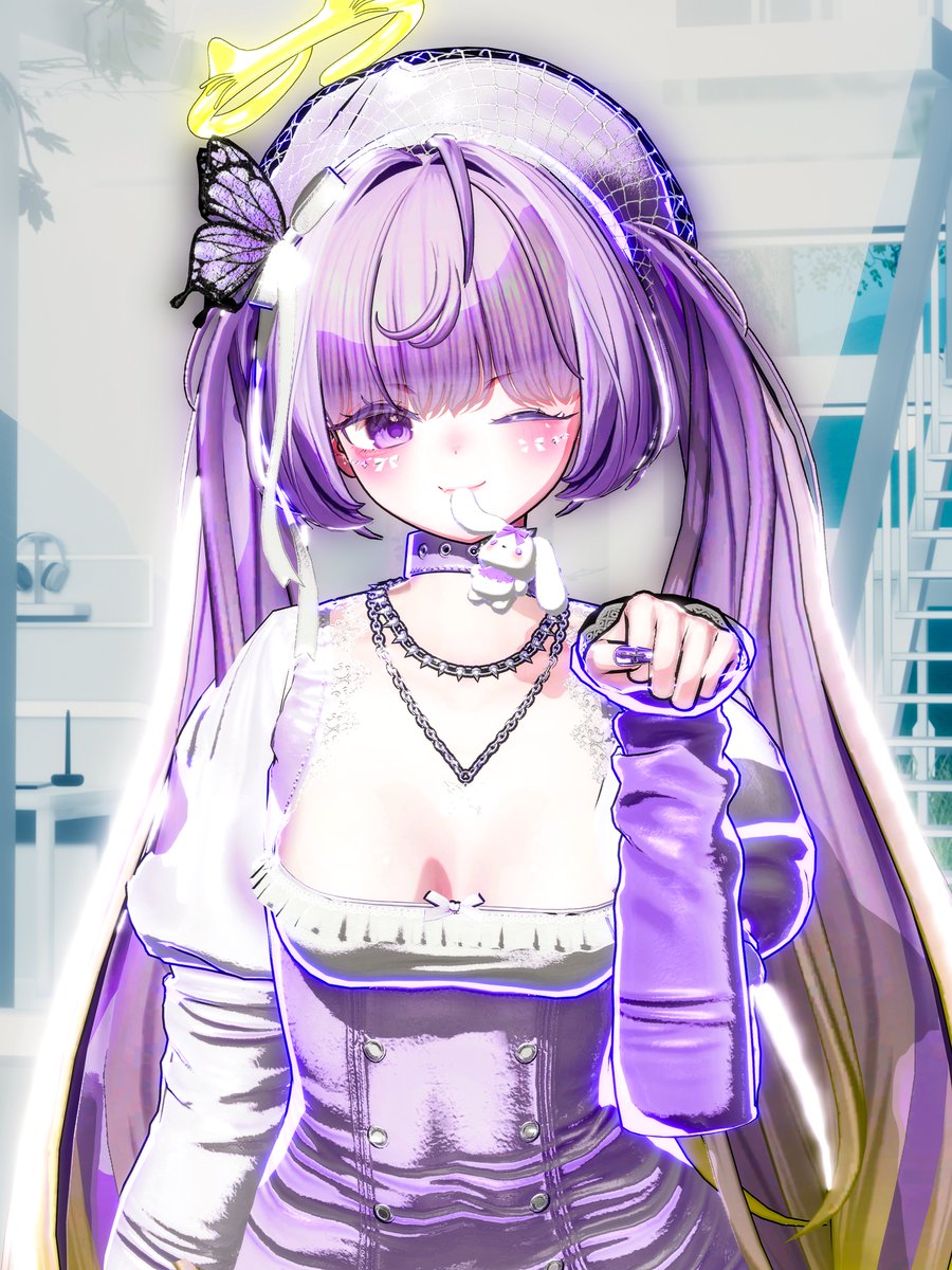 おはようございます！☀️
今週も頑張りましょう！！💜

#CHOCOLATERICE_vrc #Sio_3D
