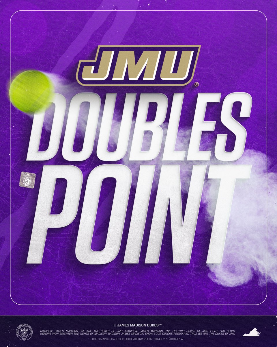 DJ and Ariel clinch the doubles point in tiebreak fashion!

1️⃣ Sophie &amp; Brooklyn ✅ 6-0
2️⃣ Mia &amp; Reka ❌ 2-6
3️⃣ DJ &amp; Ariel ✅ 7-6 (4)

🎥 bit.ly/4r3Xkle
📊 stats.hokiesports.com/wtennis/live

#GoDukes