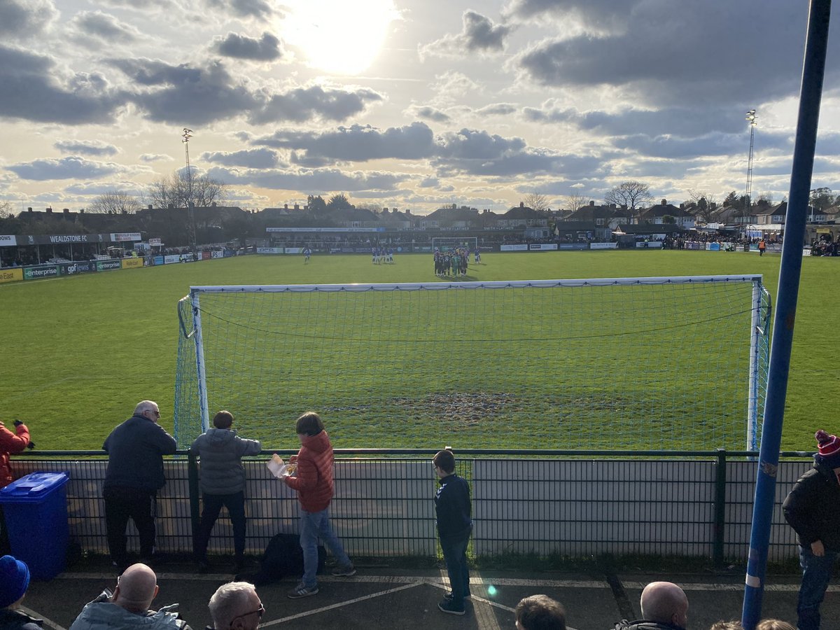 At Wealdstone yesterday before kick off. I never thought I’d enjoy the day when I see one of my teams (Yeah I support two which is anathema to some I know) win away FIVE consecutive times. Super <a href="/YorkCityFC/">York City FC</a> always putting on a show