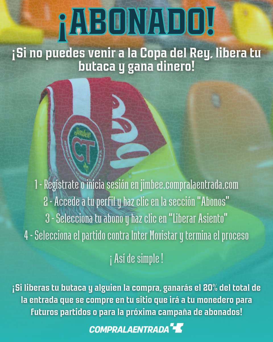 🫵🏼❤️🤍 ¡Afición, no nos faltéis este martes!

🎟️ jimbee.compralaentrada.com

ℹ️ jimbeecartagena.com/2026/02/04/ent…

#JimbeeInter #CopDelReyFS