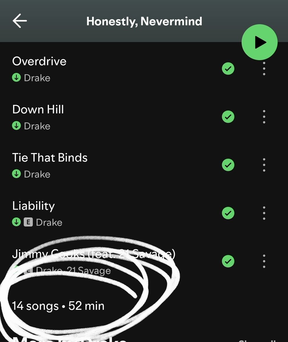 Drake's tracklists slim down when he focuses on one genre. Case in point: Honestly, Nevermind. The people that constantly ask for a short Drake album are asking him to be less of himself. Why? I don't get it. Just let the guy do what he loves. Damn.