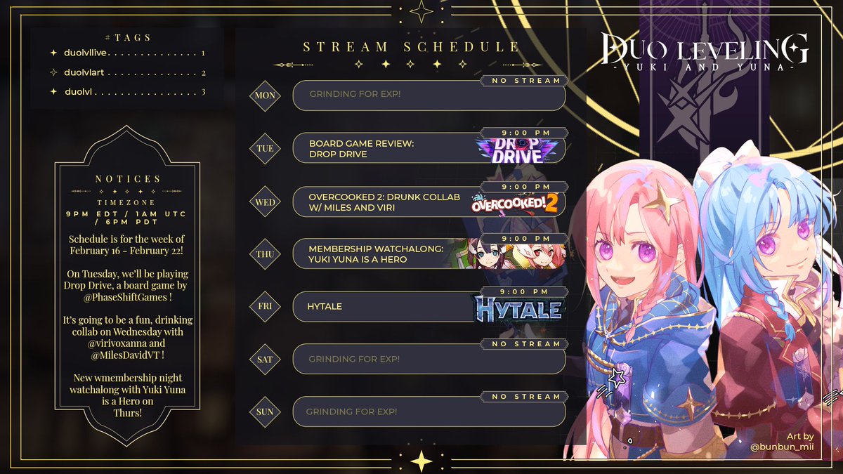 Yuki & Yuna | Twin Vtubers tweet media