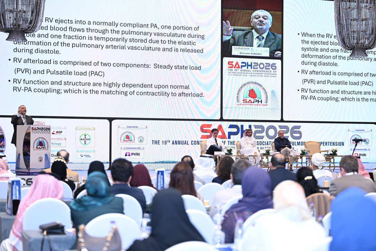 SAPH_NEWS's tweet photo. اختُتم المؤتمر السنوي التاسع عشر للمجموعة السعودية لضغط الشريان الرئوي ٢٠٢٦ (SAPH2026) في مدينة جدة بعد ثلاثة أيام من التميز العلمي والتفاعل الدولي.

وقد جمع المؤتمر نخبة من الخبراء من داخل المملكة وخارجها عبر برنامج علمي متكامل شمل ورش عمل وجلسات رئيسية ومحاضرات تخصصية تناولت أحدث التطورات في التشخيص والعلاج.

ويجسد SAPH2026 ريادة الجمعية في دعم البحث العلمي وتعزيز الشراكات الدولية والارتقاء بمعايير الرعاية المتخصصة.

#المؤتمر_السنوي_التاسع_عشر
#المجموعة_السعودية_لضغط_الشريان_الرئوي