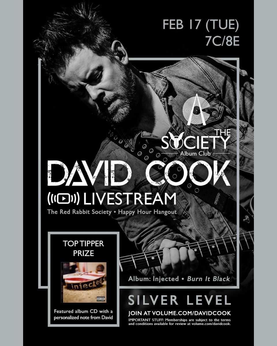 David Cook News/Info tweet media