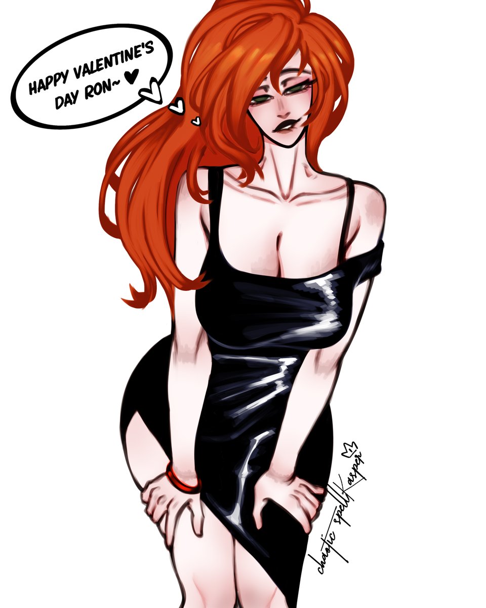 SpellKasper's tweet photo. Little late for Valentine's Day but I just HAD to draw Kimpossible. https://t.co/quqsgBfBjh