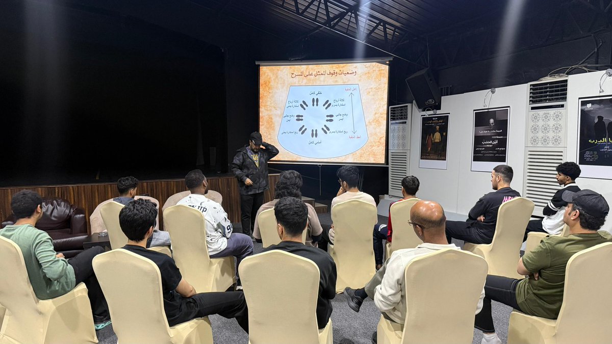 اليوم السادس 
لأعمال الدورة التدريبية المسرحية 
“تهيئة الممثل المسرحي”
تدريب أ. سامي الزهراني 
بالتعاون مع فرقة مسرح الطائف 
بمقر #جمعية_الثقافة_والفنون_بالطائف