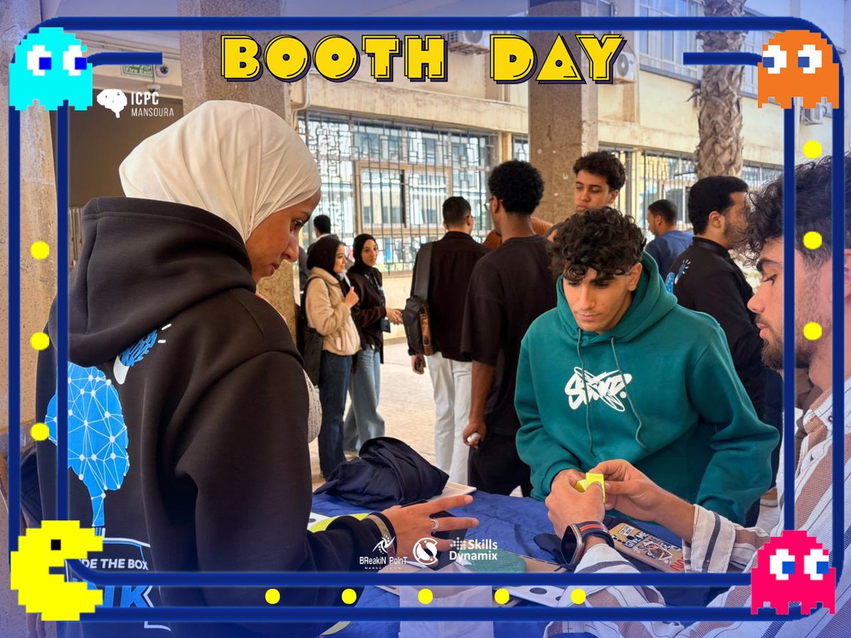 icpc_mansoura's tweet photo. Day 2 Booth | Progress Unlocked

إليكم لقطاتٍ من اليوم الثاني للبوث: 

🎯 سجّل في تدريب Level 0 وابدأ رحلتك:
https://t.co/jWgRc10fql

#Enlightening_Minds
#ICPC_Mansoura_Community
#Level_0 https://t.co/Bk5Chm0Alb