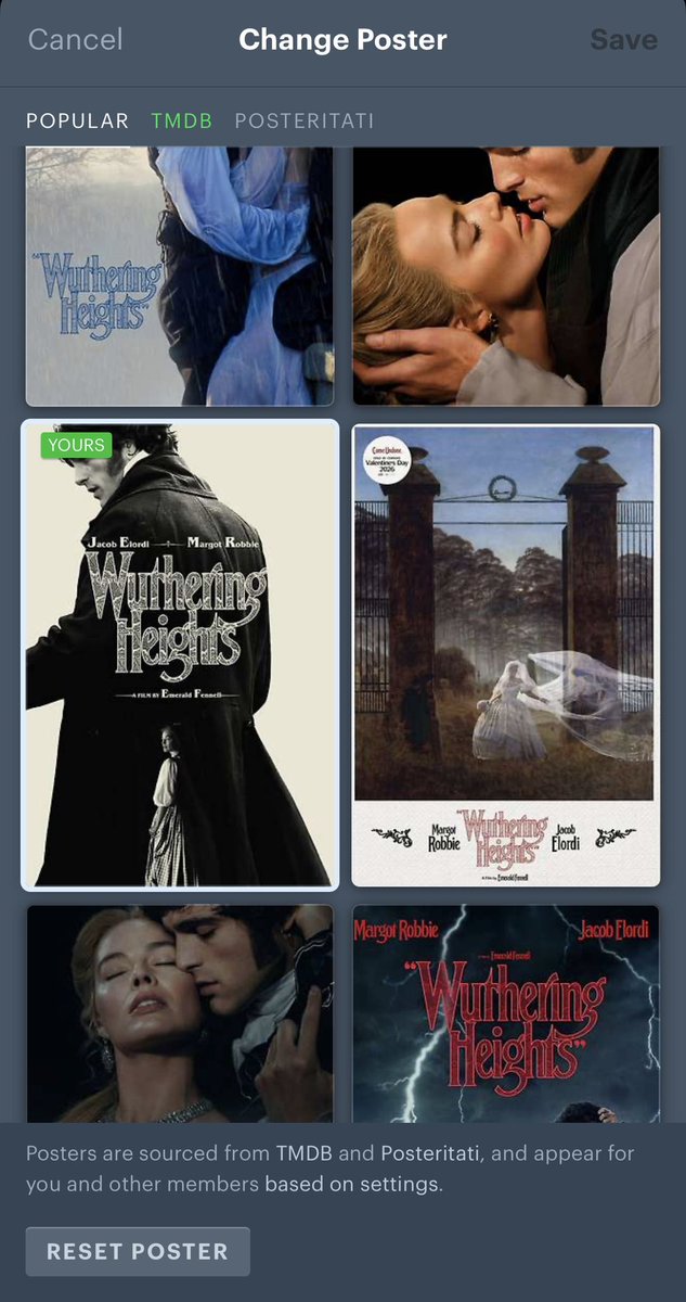 The way I uploaded these two posters