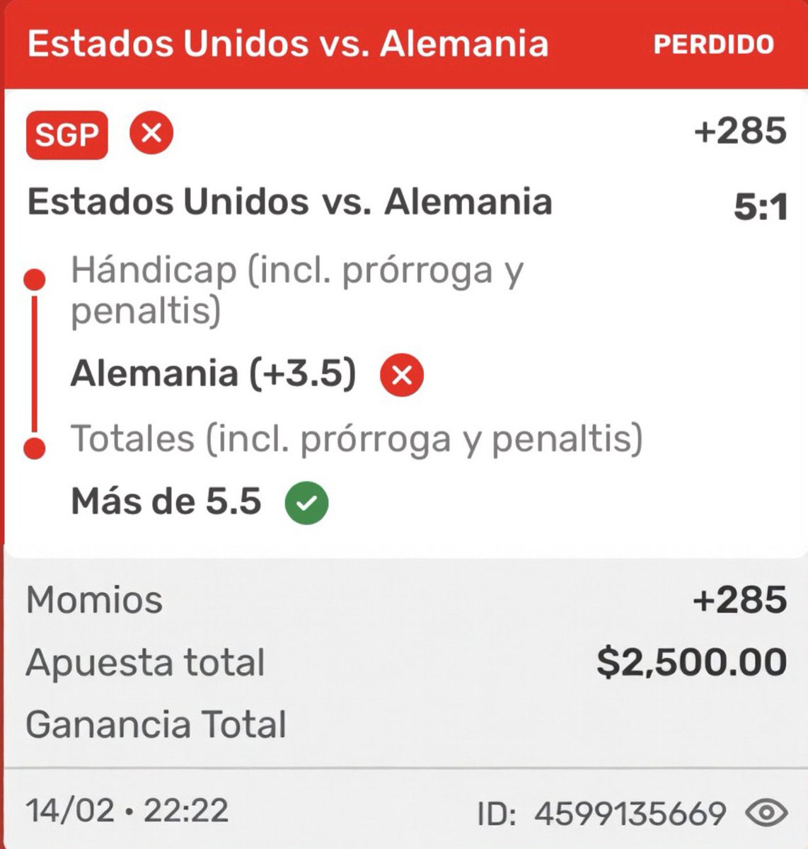 Resumen de las apuestas de la jornada de hoy. Nos vamos 3✅ 1❌ nos quedamos a un gol de irnos perfectos 👏🏻

Y nos ponemos 11❌ 11✅ para estos olímpicos. 57% de bank arriba.🔥

📌Absolutamente todas las apuestas se han estado compartiendo por aquí y/o por telegram.

Hay quienes