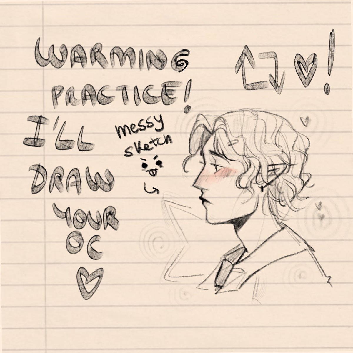 : ̗̀➛ some warming practice to start a full illustration, let here your oc and I will pick some !! 

: ̗̀➛ like and rt if would be appreciated!!! 

Also looking for art moots 👁️👁️
#artist #ocs #artmoots
