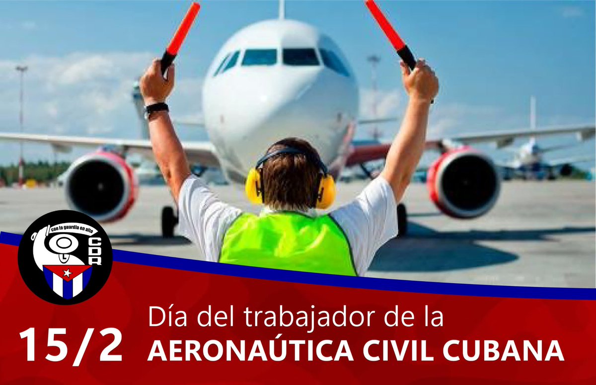 yamelverdecia's tweet photo. Hoy 15 de febrero la Aviación Civil de #Cuba, arriba a un nuevo aniversario, lleguen nuestras felicitaciones a todos el personal en especial a los tarde Cubana de Aviación https://t.co/KAxBIRQK4N