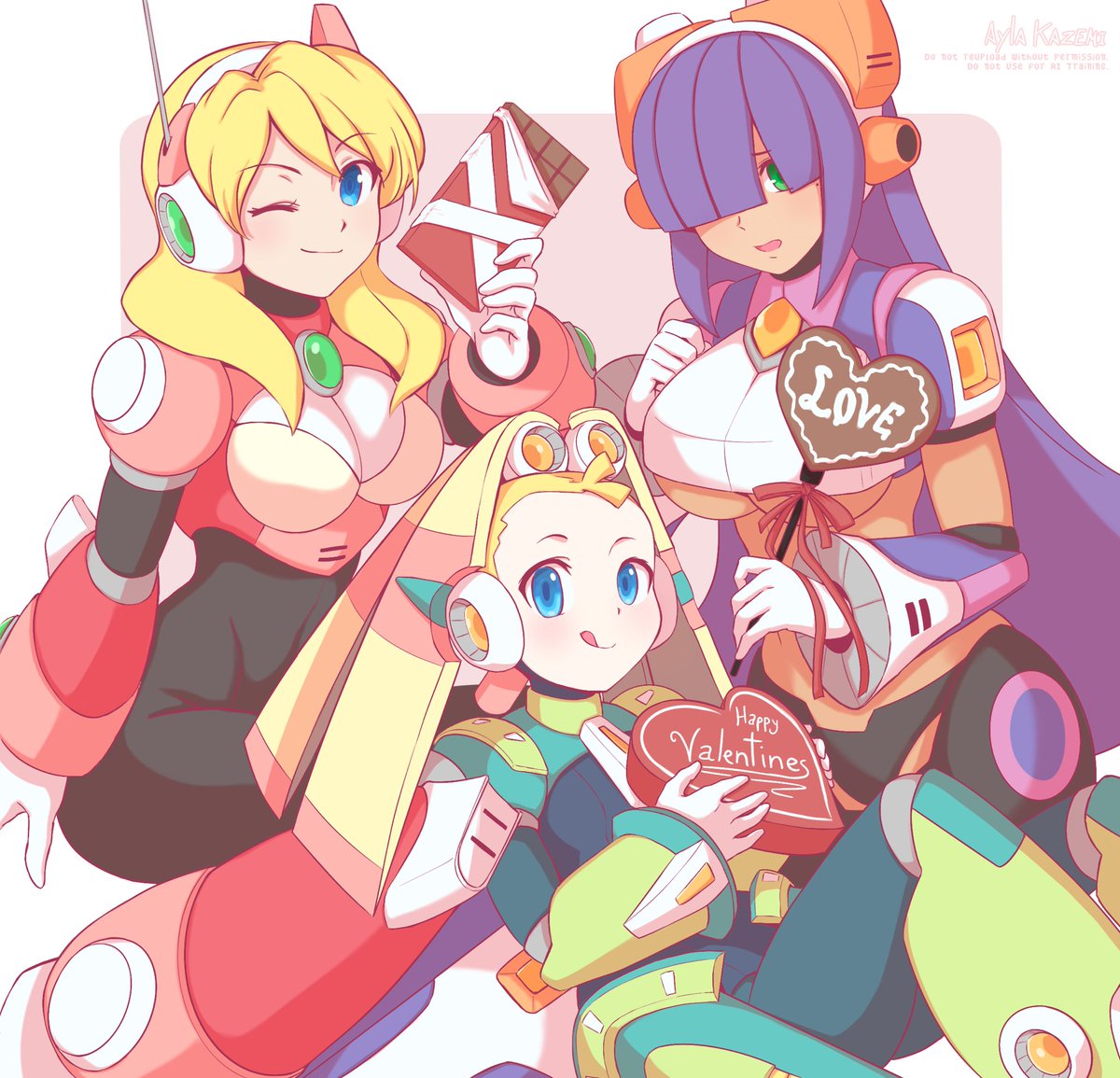 I couldn’t finish it in time, but either way… Happy belated Valentines Day! 💝

#MegaManX #ロックマンエクス #ValentinesDay