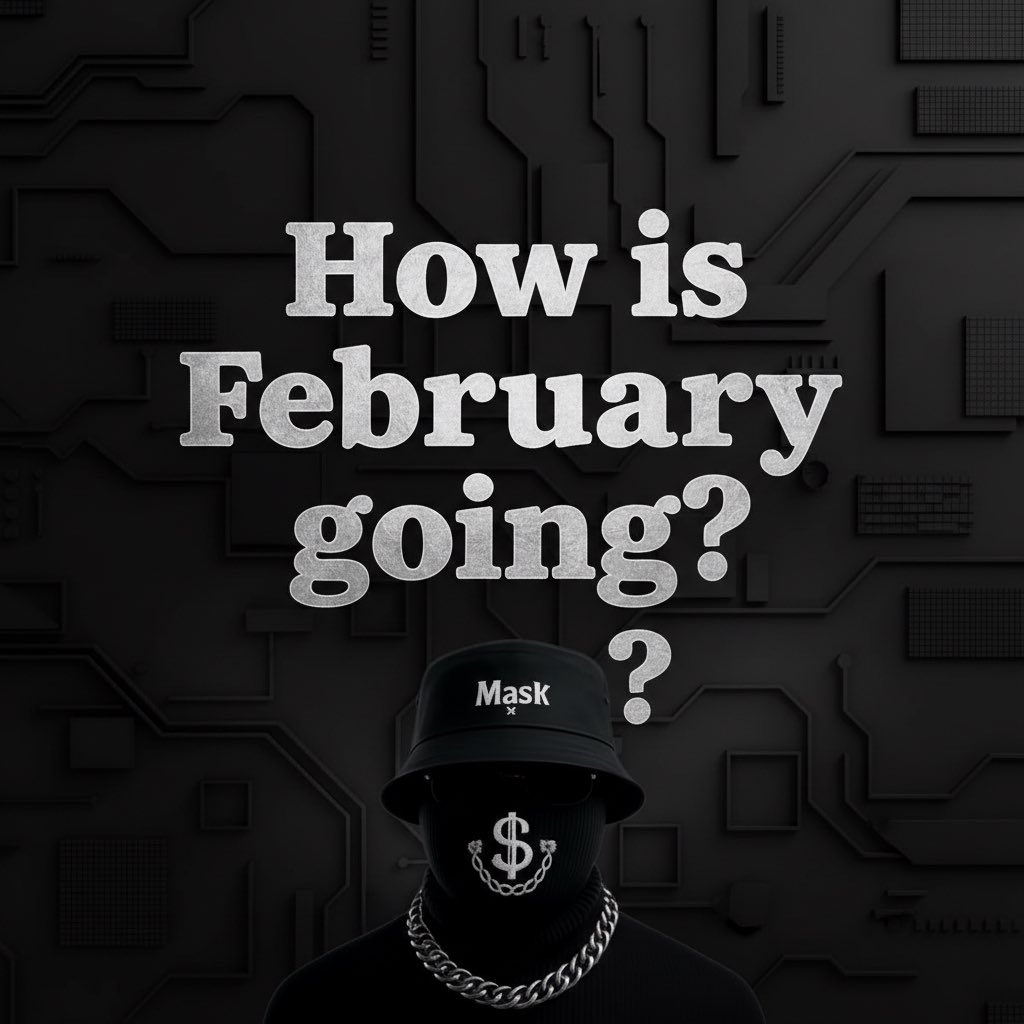 Creativity_Mask's tweet image. How is February going for you?