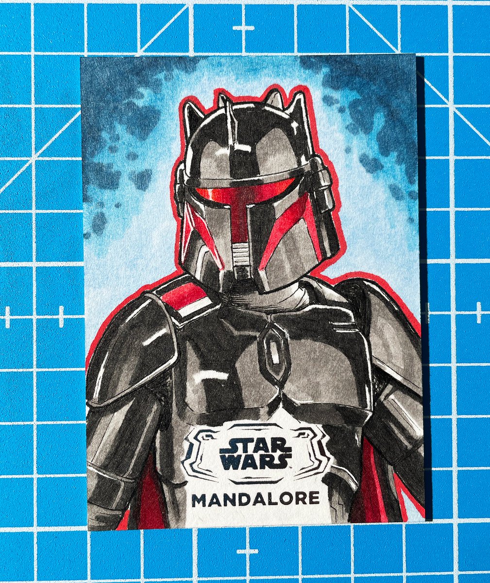 snorpixel's tweet photo. Moff Gideon sketch card for Topps Star Wars Hyperspace 2025. 

See if you can find it in a pack!

#sketchcards #toppsstarwars #toppscards #toppsartist #sketchcardart https://t.co/0T1R4zROlL