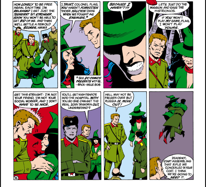 Adoro lo distintaas que son June y Enchantress, y en especial adoro al personaje de Enchantress

Tendra poco tiempo en pantalla pero es tremendo personajazo ella

( Suicide Squad Vol. 1 #5 )