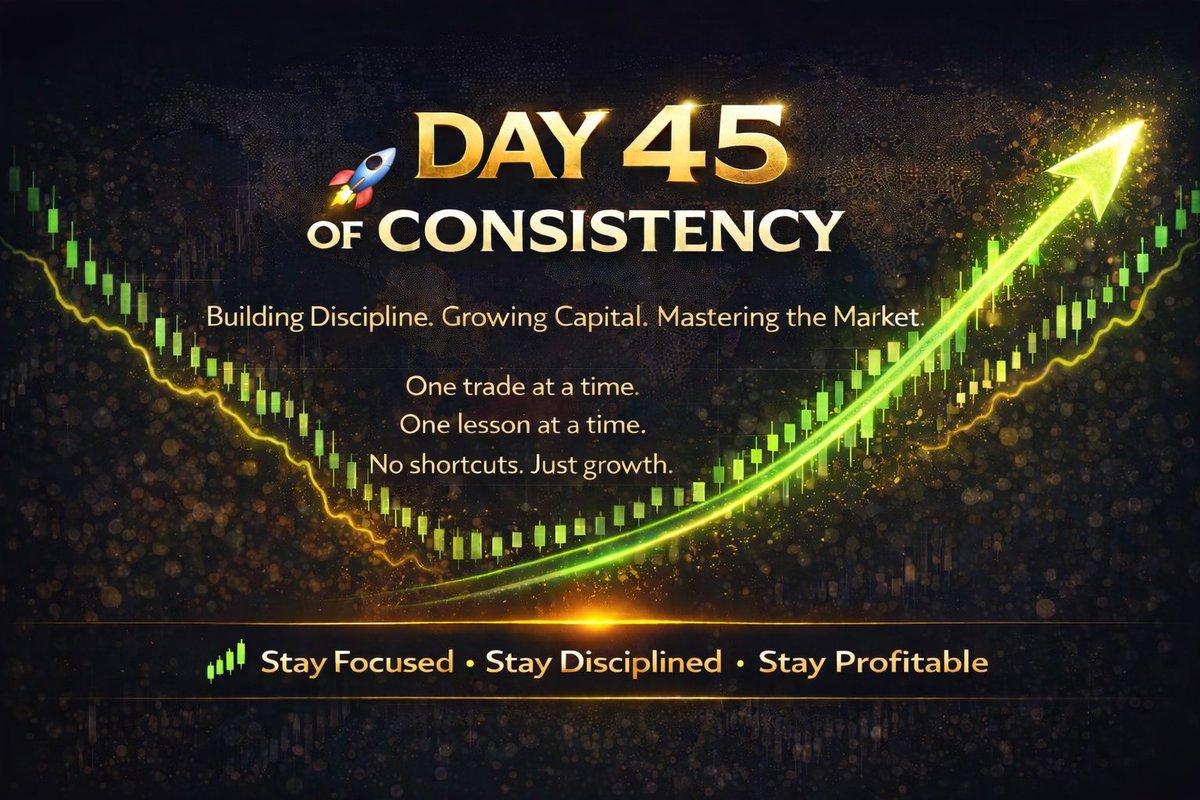 Hood_Crypto_01's tweet photo. WORD FOR TODAY 
Day 45
Every drawdown is a lesson.
If you survive it.
— Hood Crypto
#Drawdowns #TradingJourney #HoodCrypto https://t.co/xS0bsnjvfL