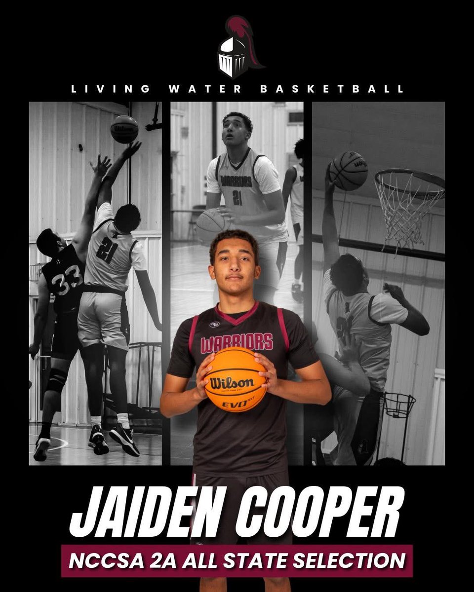 LWCSWarriors's tweet photo. 🚨COOP APPRECIATION POST🚨

Congratulations to Jaiden Cooper for scoring over 1000 career points at the varsity level as well as being selected to the 2026 NCCSA 2A All State team! https://t.co/k0x4TVHFlt