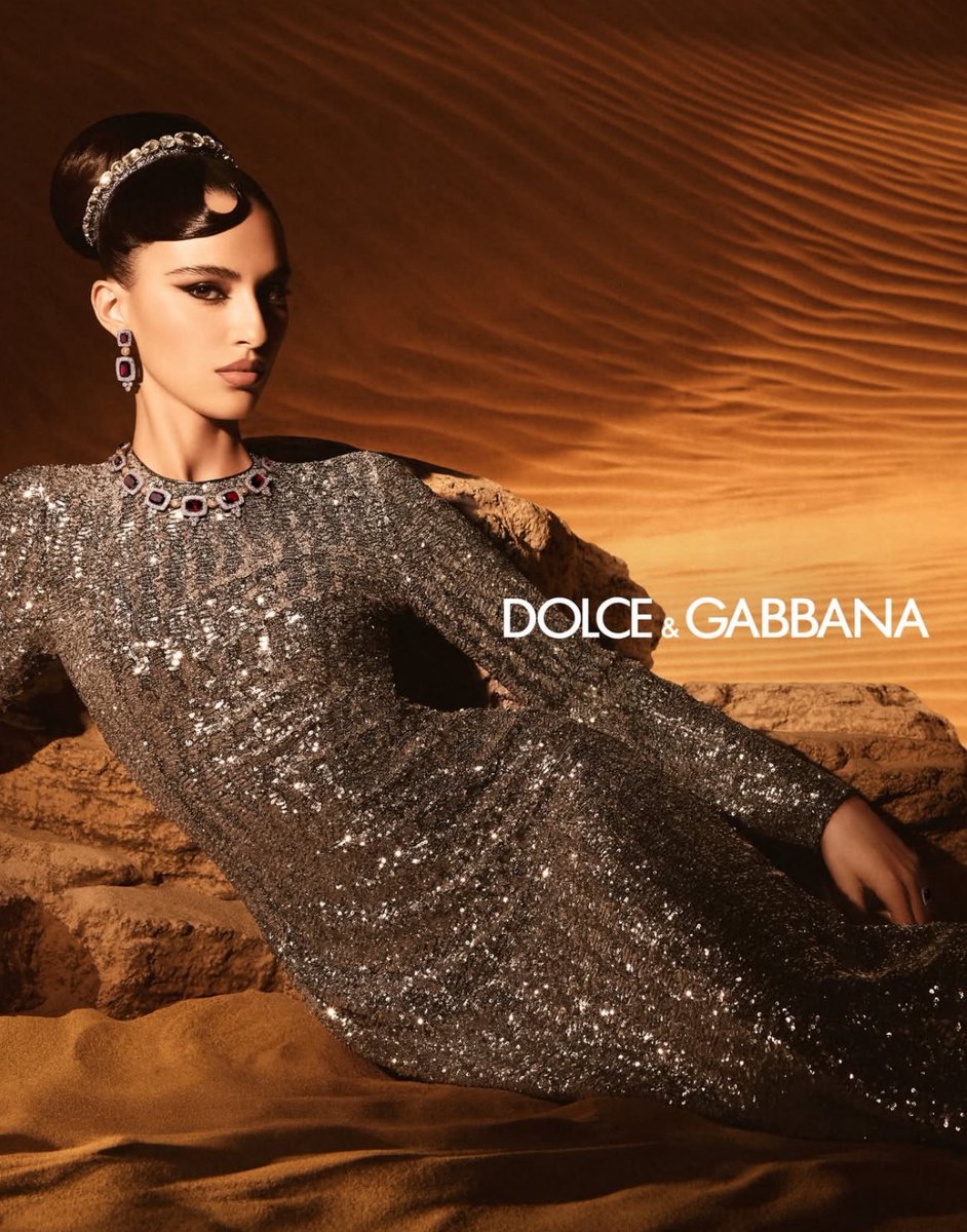 Amira Al zuhair for Dolce & Gabbana holiday campaign 🤍