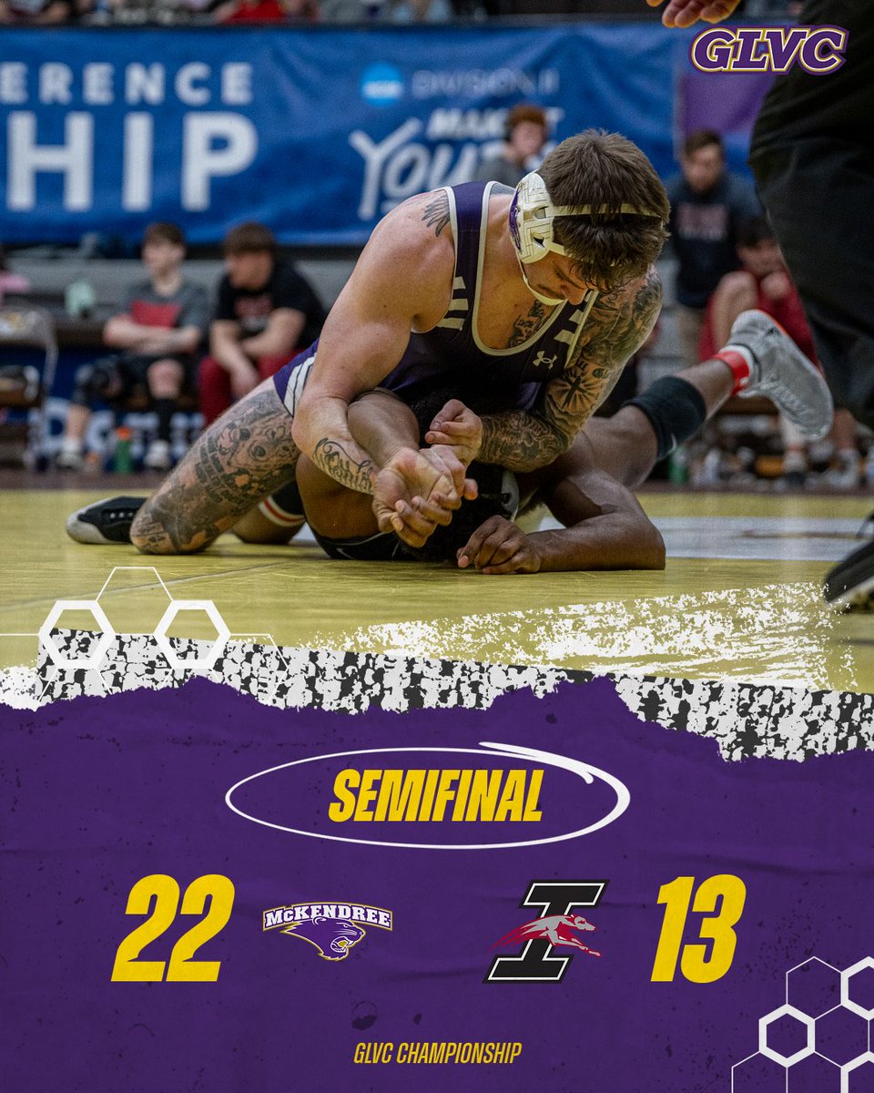 McKBearcats's tweet photo. ONWARDS TO THE TITLE BOUT for No.8/#1 Seed Men's @McKWrestling with the Bearcats facing the Saints after the 3rd and 5th Place Duals!
๐๐๐บ https://t.co/WC7YooaGcd
#BearcatsUnleashed #GLVCwrestle #D2wrestle https://t.co/6J55EyDjav