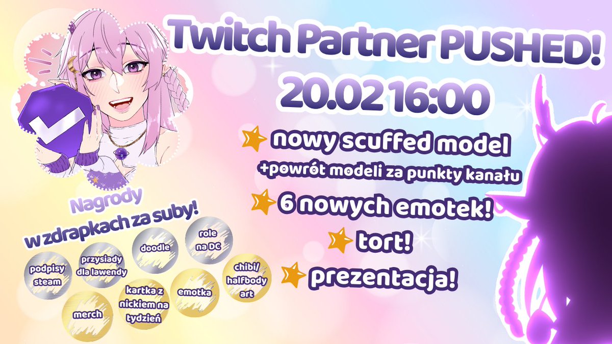 W nadchodzący piątek o 16 widzimy się na małej imprezce z okazji zdobycia Partnera Twitcha!

Nie mogę się doczekać =w=