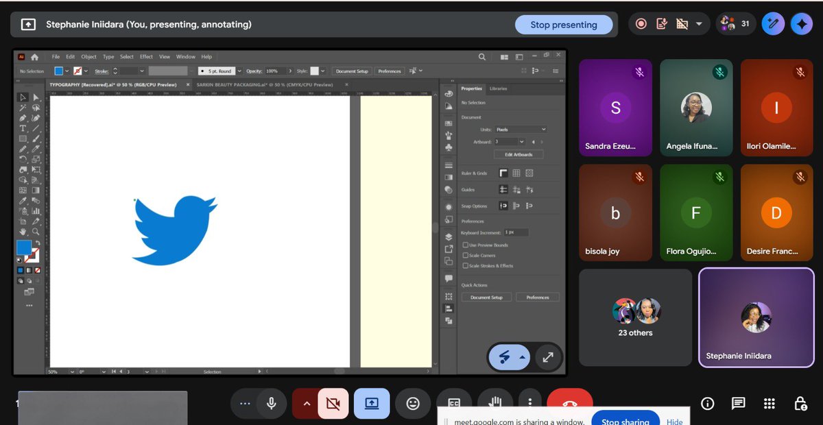 Twitter Log Indesign Desktop It’s our third week at @devanddesignhq I taught them about typography ...