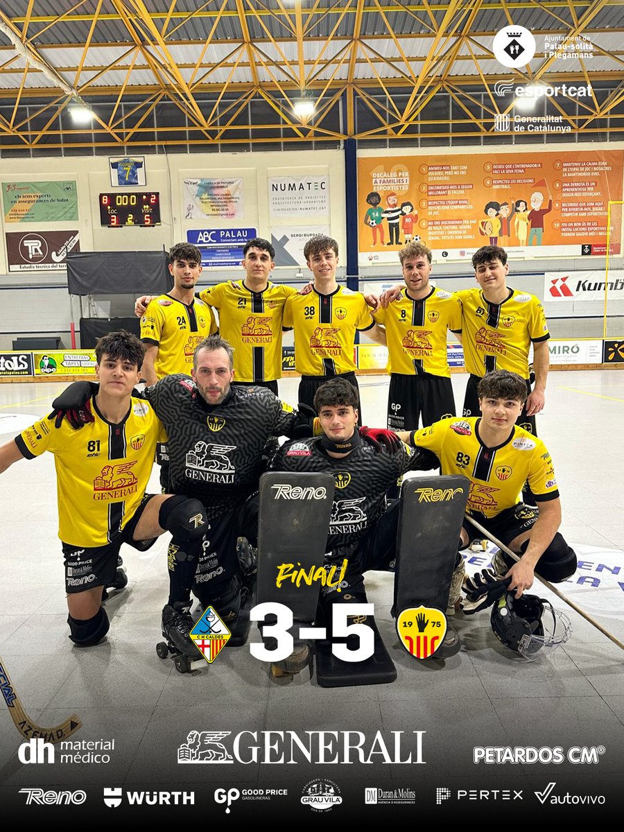 🔚 FINAAAAAL!

🔥 Victòria a domicili del primer equip masculí

🏑 Recam Làser CH Caldes 3-5 Generali HC Palau

#TenimUnaPassió
