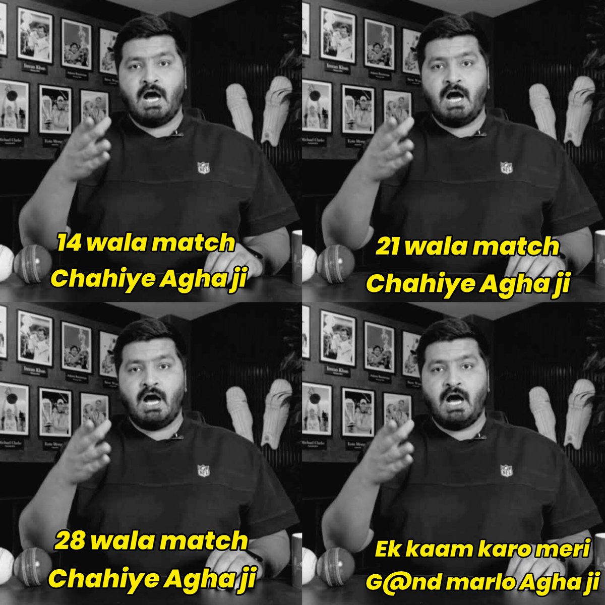 MeraAntarman's tweet photo. "Agha ji, aap to ek number ke haga ji 💩 nikle."

#INDvsPAK
#IndvsPak2026 https://t.co/bhvp1qMkoy