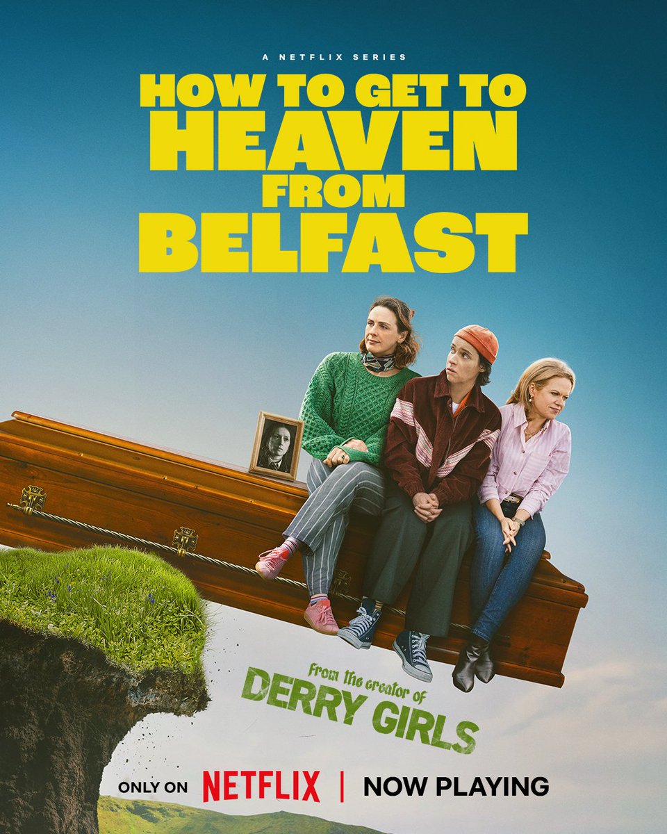 I never thought #DerryGirls could be topped, but Lisa McGee has pulled off a stone-cold stunner.

HOW TO GET TO HEAVEN FROM BELFAST is storytelling at its zenith. Absolutely nothing prepares you for Dara, Robyn and Saoirse's mad journey through Ireland. Go in blind and enjoy it!