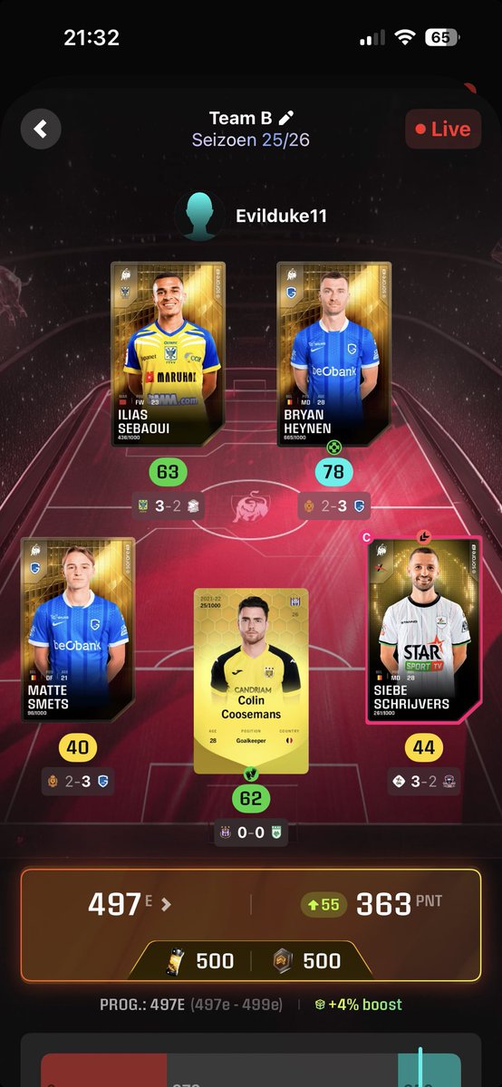 Awfull awfull weekend but seeing Sebaoui get me over the first streak hump on AA was a good watch. #Sorare -> embrace the pain