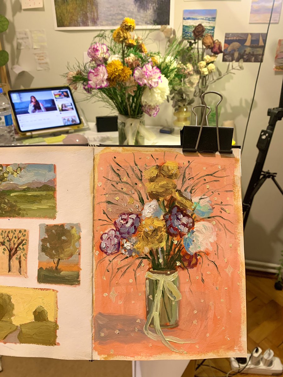 i always paint my flowers so they can live forever