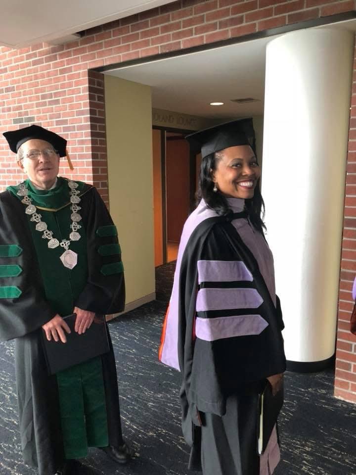 MemphisDDS's tweet photo. In celebration of #BlackHistoryMonth, I reflect on a moment that allowed me to make “first” history. On May 17, 2018, I became the very #first African-American to deliver the commencement address for the @uthsc College of Dentistry.❤️💚🖤 https://t.co/V3e0q7eINd