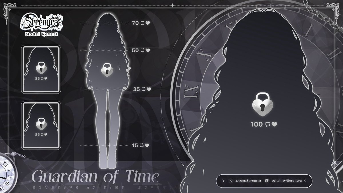 A new fragment on the timeline with each step…

Reach 100 total (♡ &amp; ↻) to unlock all parts. 

Will you catch the first glimpse? ⏳