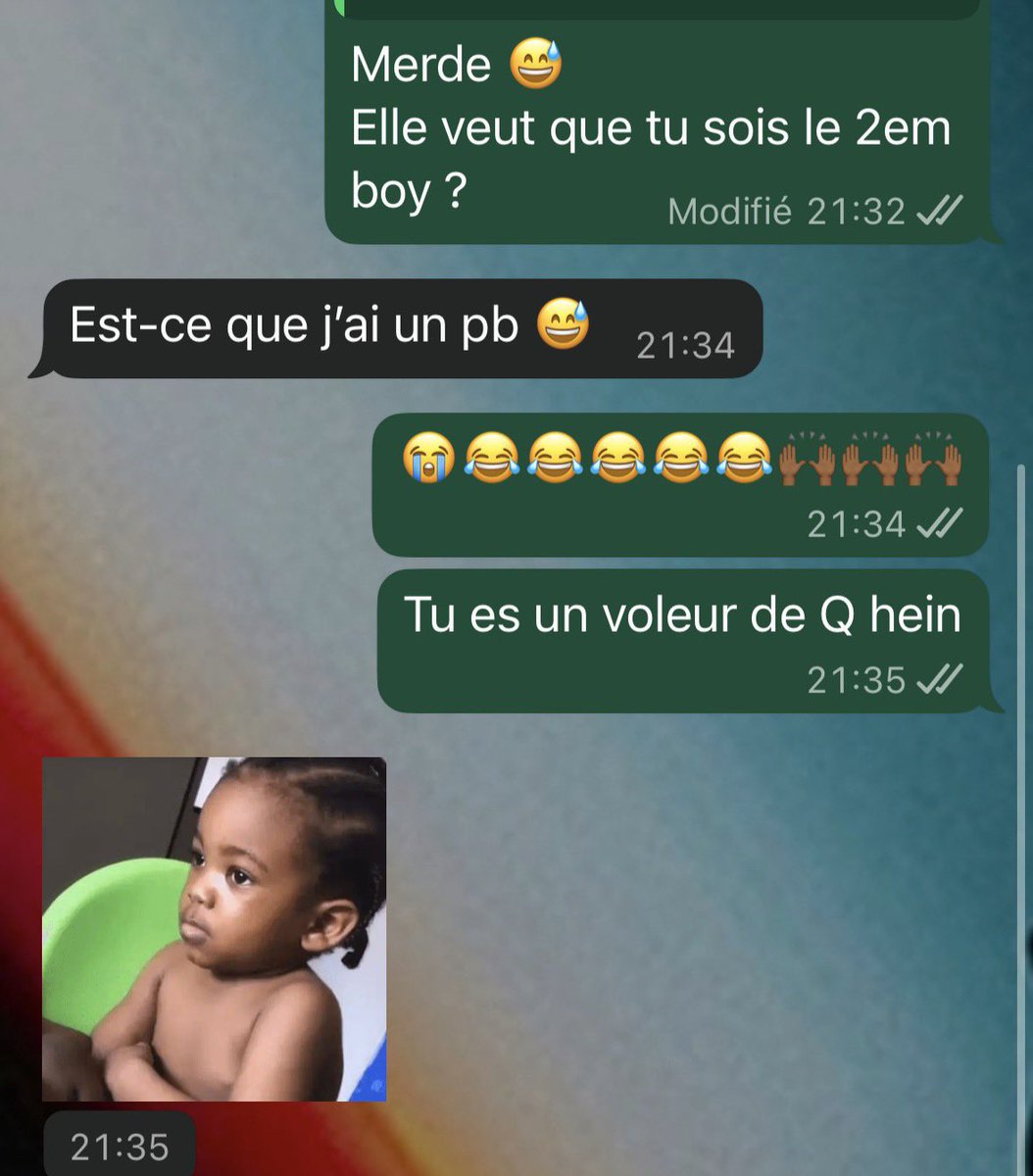 Mon combi c’est un gros voleur de Q mince 😂🙌🏾
L’homme??